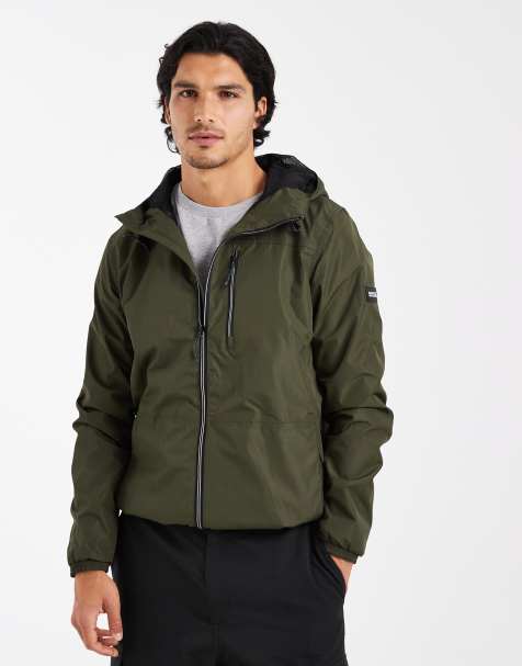Regatta Shorebay jacket waterproof shell jacket in dark khaki black - view 1