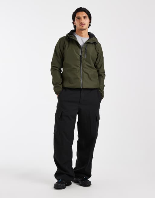 Regatta Shorebay jacket waterproof shell jacket in dark khaki black, 3 of 5