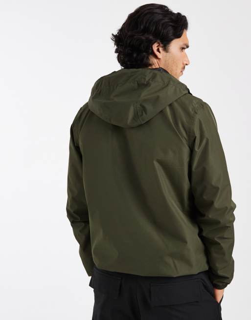 Regatta Shorebay jacket waterproof shell jacket in dark khaki black, 5 of 5