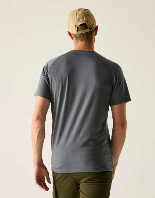 Regatta - Sneldrogend T-shirt in 'dark storm' grijs, 2 van 4