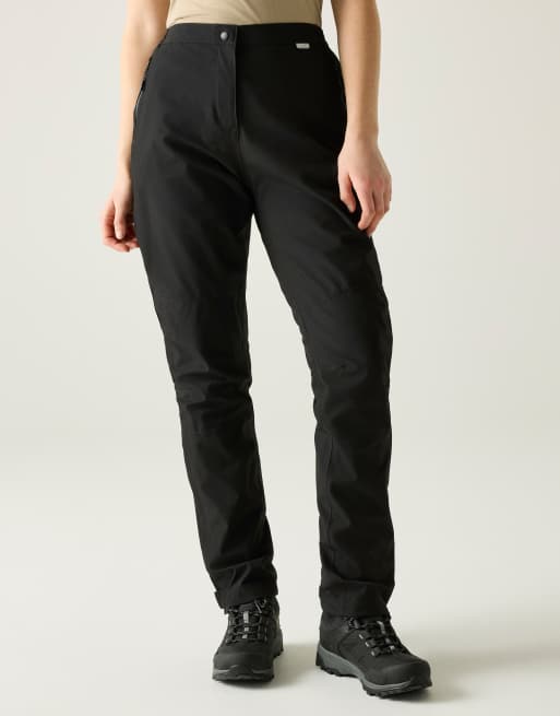 Regatta - Sobrepantalones negros impermeables y transpirables para mujer Highton, 4 de 4