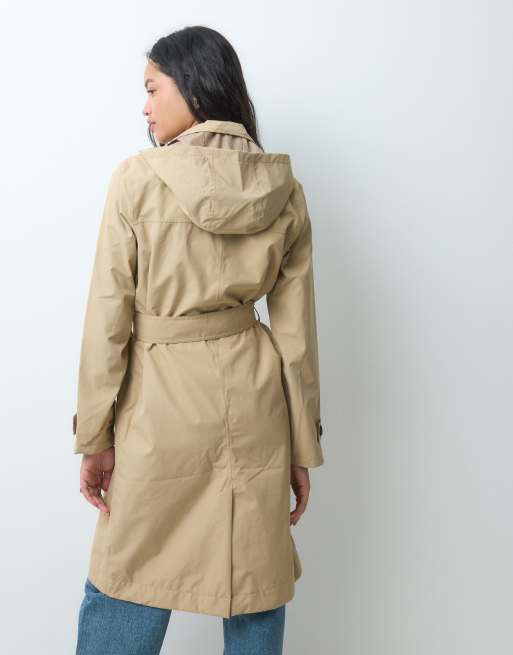 Regatta Sofia trench waterproof coat in barleycorn, 4 of 5