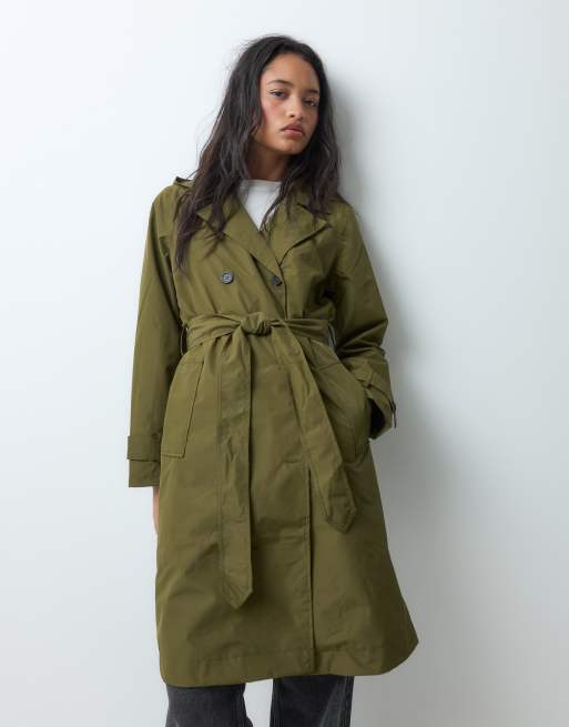 Regatta Sofia trench waterproof coat in camo green, 5 of 5