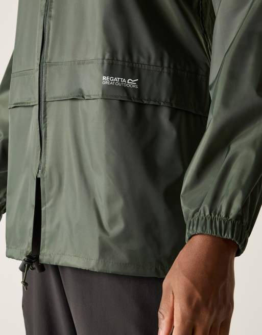 Regatta – Stormbreak – Wasserdichte Shell-Jacke in dunklem Olivgrün, 3 von 4