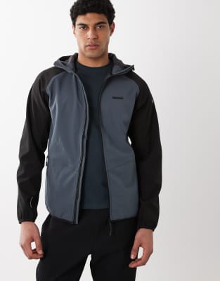 Stretch Arec III - Softshell-Jacke in Dark Storm Black-Grau Grau L