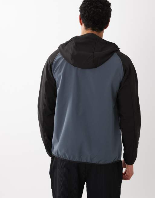 Regatta Stretch arec iii softshell jacket in dark storm black, 5 of 5