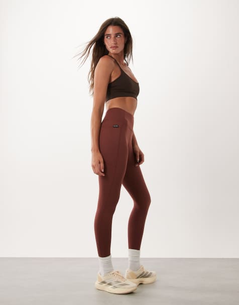 Regatta Stretch outdoor comfort contour leggings in dark cherry - view 1