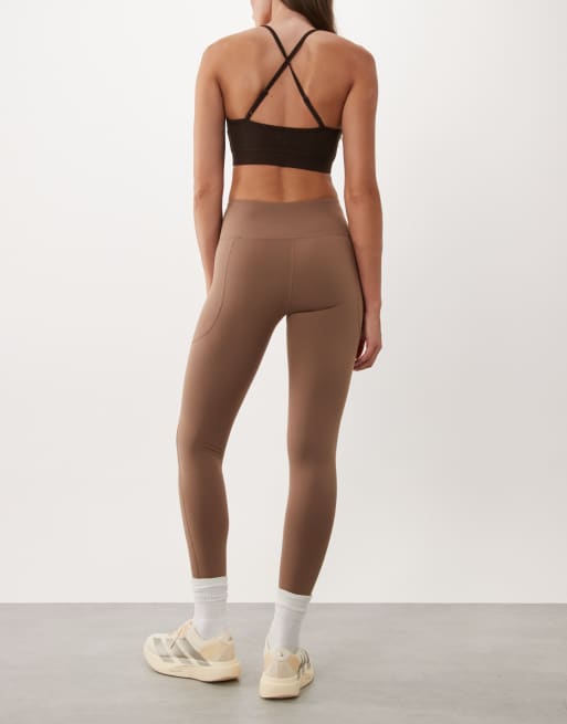 Regatta Stretch outdoor comfort contour leggings in mocha, 3 of 5