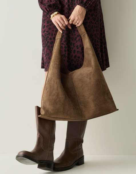 Regatta Suede style shoulder bag in chocolate - view 1