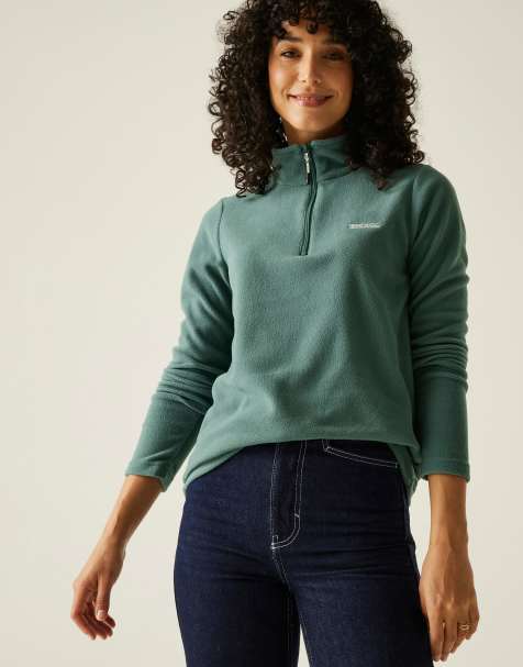 Regatta - Sweethart - Behaaglijke fleece met korte rits in groen - view 1