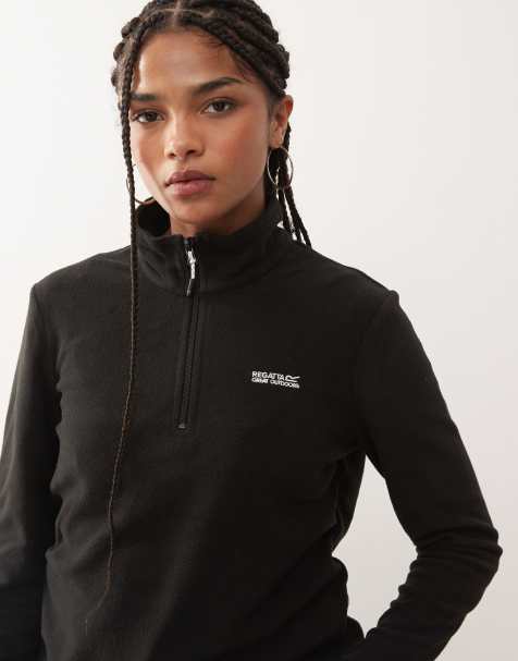 Regatta Sweethart Lightweight Half-Zip Fleece in black - view 1