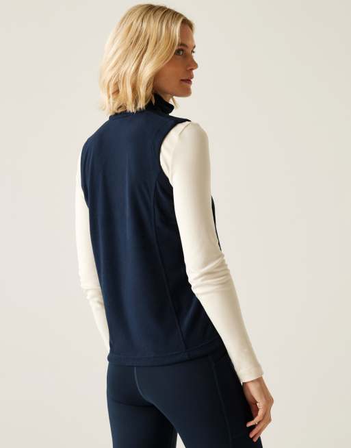 Regatta Sweetness ii cosy fleece gilet in navy blue, 3 of 4