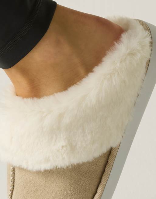 Regatta Tulsy Cosy Faux-fur lined slipper in beige, 2 of 4