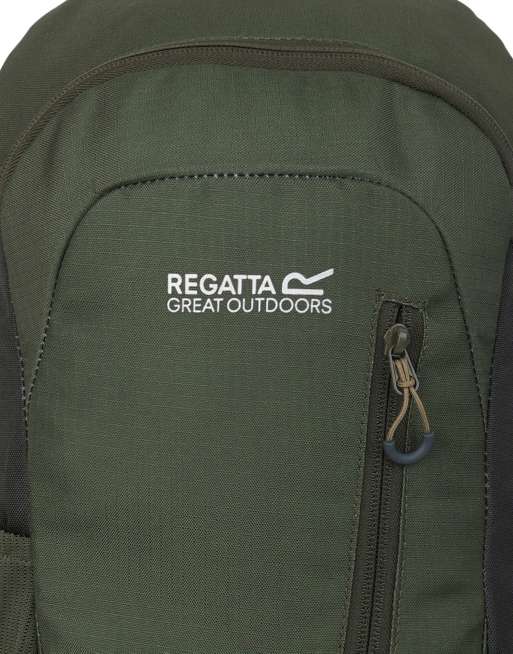 Regatta V2 20l Rucksack in Dunkelkhaki mit vierblättrigem Kleeblatt, 4 von 7