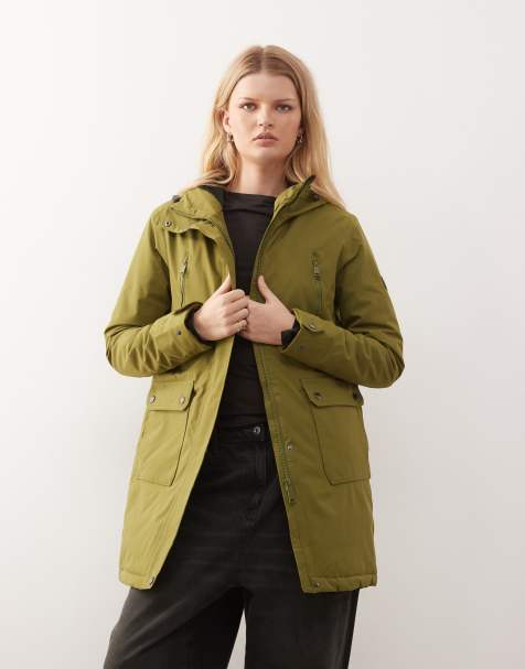 Regatta Valenta waterproof jacket in green - view 1