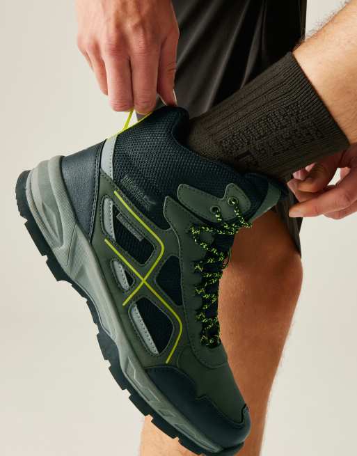 Regatta - Vendeavour - Scarponcini impermeabili traspiranti verde kaki scuro, 3 di 4