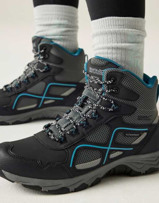 Regatta Vendeavour waterproof boots in black deep lake, 2 of 4