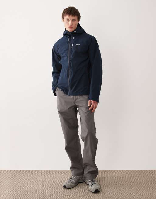 Regatta - Waterbestendig ademend Birchdale II jack met capuchon in marineblauw, 2 van 5