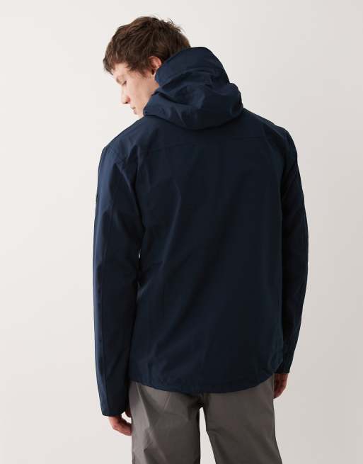 Regatta - Waterbestendig ademend Birchdale II jack met capuchon in marineblauw, 3 van 5