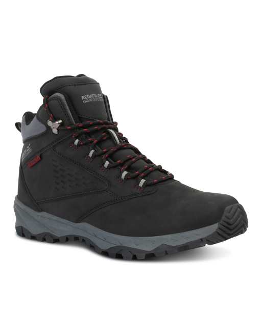 Regatta Waterproof amble waterproof walking boots in black rio red, 3 of 4