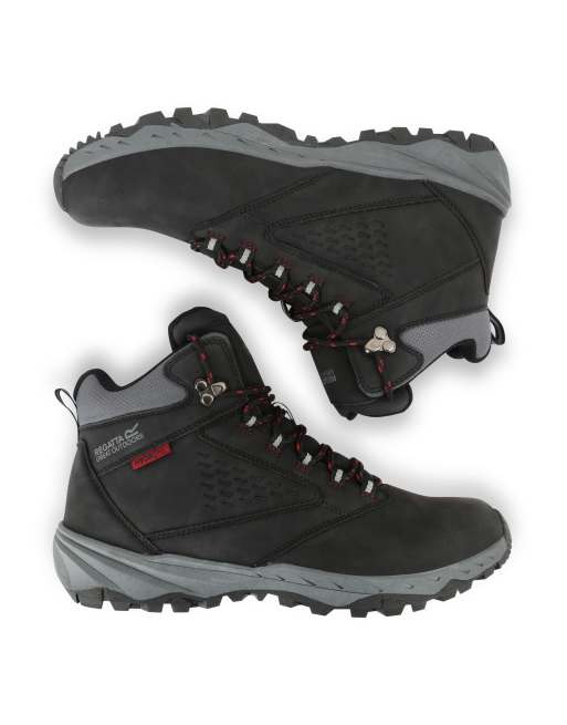 Regatta Waterproof amble waterproof walking boots in black rio red, 4 of 4