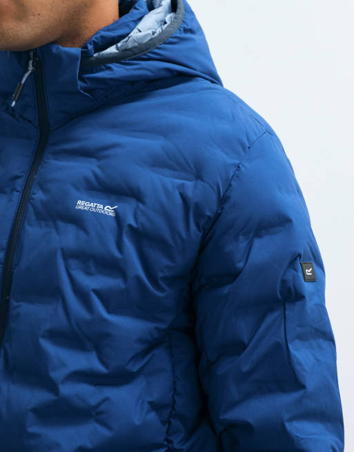 Regatta Waterproof astrel quilted jacket in aviator blue, 4 of 5