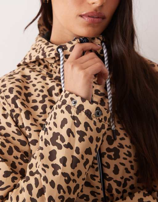 Regatta Waterproof bayletta shell jacket in abstract leopard spot, 4 of 4