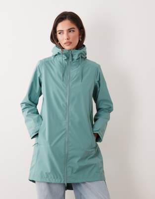 Regatta Waterproof Brindel Pack-it Hooded Jacket In Green