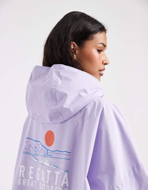 Regatta Waterproof changing robe in pansy, 3 of 4