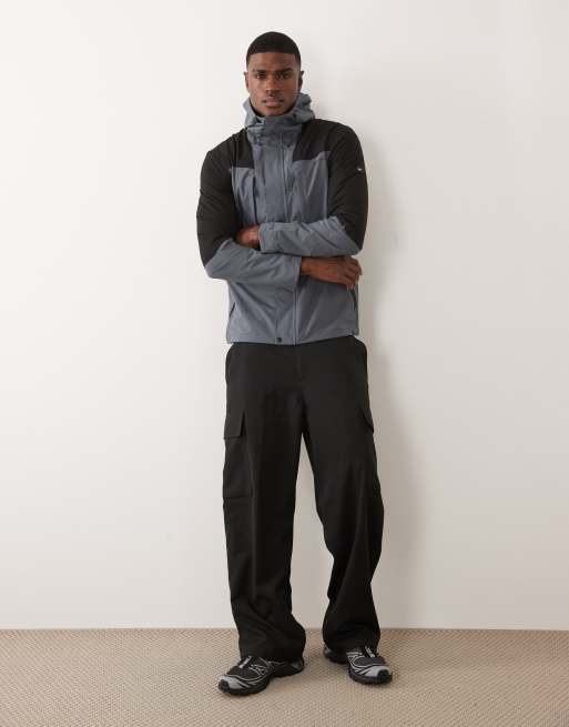 Regatta Waterproof freesdale hooded jacket in storm grey black, 3 of 5