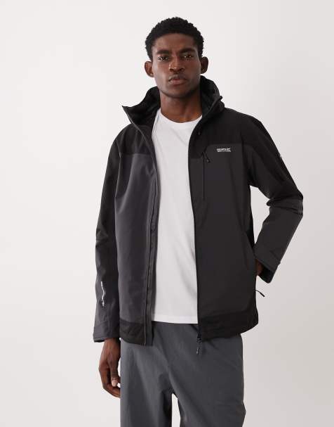 Regatta Waterproof highton iv stretch jacket in ash black - view 1