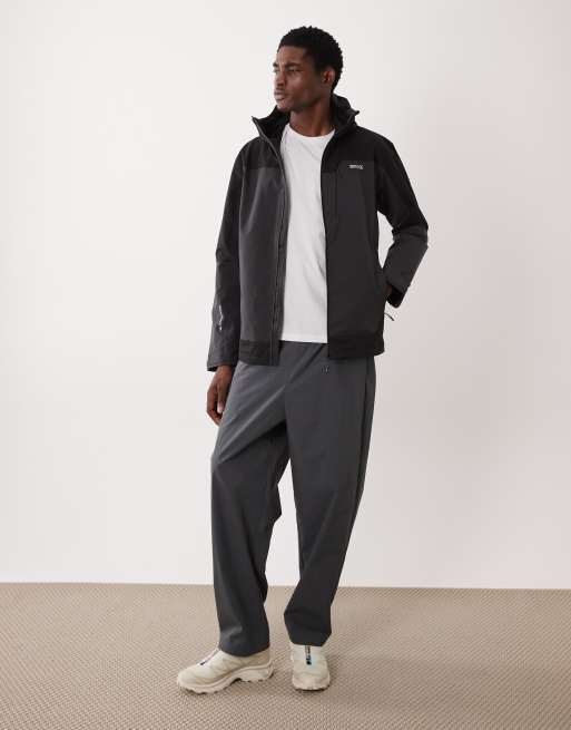 Regatta Waterproof highton iv stretch jacket in ash black, 2 of 5