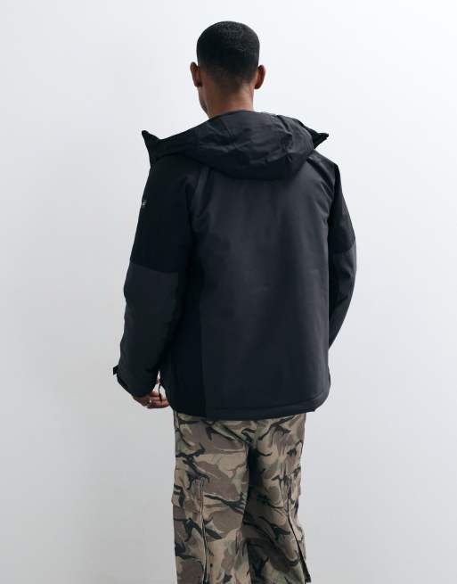 Regatta Waterproof hooded highton stretch padded jacket in ash black, 5 of 5