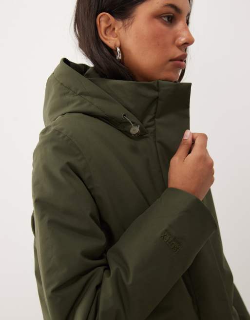 Regatta Waterproof hooded janna insulated jacket in dark khaki, 3 of 4