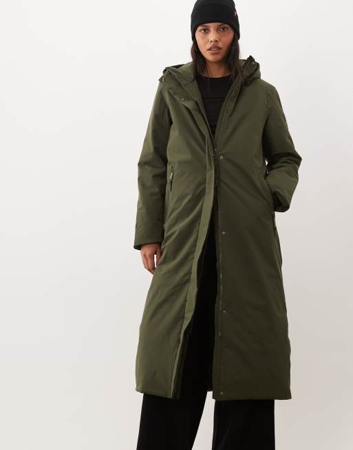 Regatta Waterproof hooded janna insulated jacket in dark khaki, 4 of 4