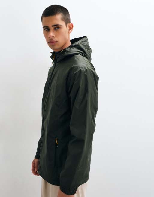 Regatta Waterproof hooded kygo fleece lined insulated jacket in dark khaki, 4 of 5