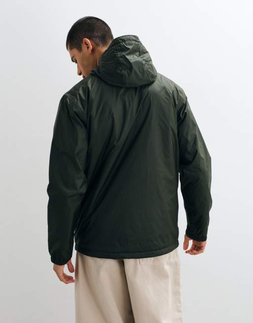 Regatta Waterproof hooded kygo fleece lined insulated jacket in dark khaki, 5 of 5