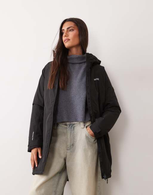 Regatta Waterproof hooded mabrie insulated jacket in black, 3 of 4