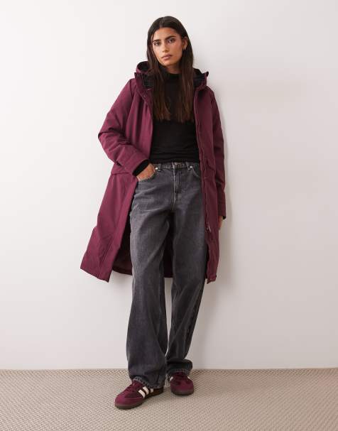 Regatta Waterproof hooded ramona insulated jacket in fig black zebra - view 1