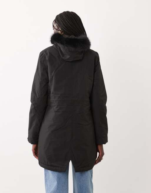 Regatta Waterproof hooded sophia insulated jacket in black, 4 of 4