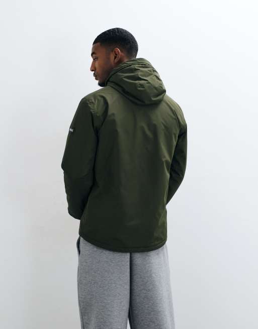 Regatta Waterproof hooded sterlings insulated jacket in dark khaki black, 4 of 5