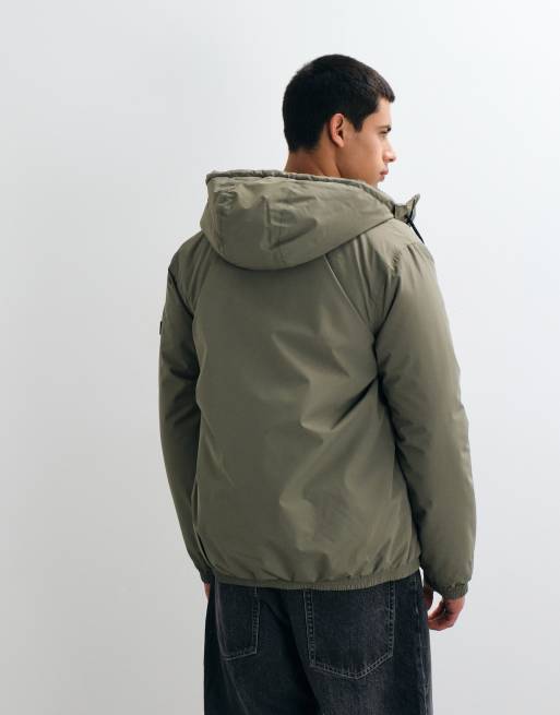 Regatta Waterproof hooded winter shorebay insulated jacket in smokey olive black, 4 of 5