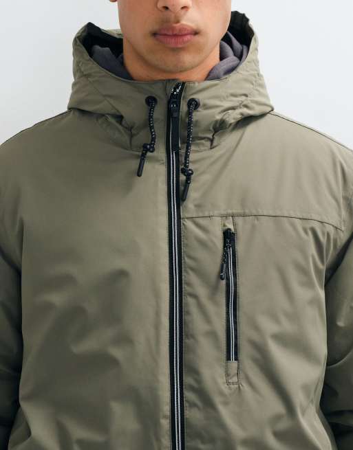 Regatta Waterproof hooded winter shorebay insulated jacket in smokey olive black, 5 of 5