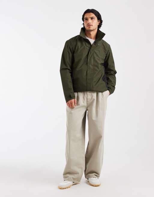 Regatta Waterproof matt ii shell jacket in dark khaki black, 3 of 5