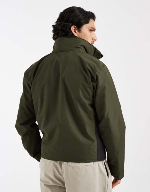 Regatta Waterproof matt ii shell jacket in dark khaki black, 5 of 5