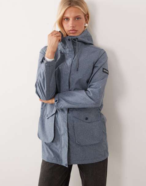 Regatta Waterproof norana hooded jacket in chambray dark denim - view 1