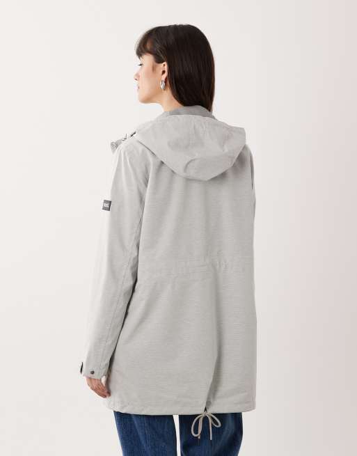 Regatta Waterproof norana hooded jacket in drizzle linear stripe, 4 of 4