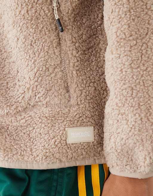 Regatta Women's frankie borg full zip fleece in beige ASOS