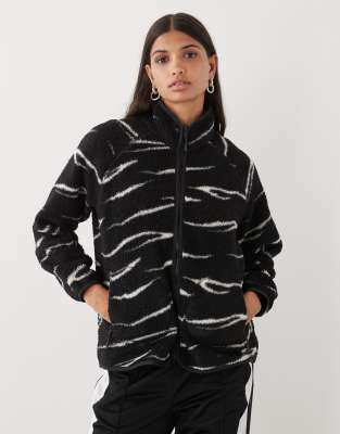 Regatta Women's frankie borg full zip fleece in black