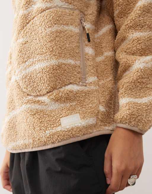 Regatta Women's frankie borg half zip fleece in beige ASOS